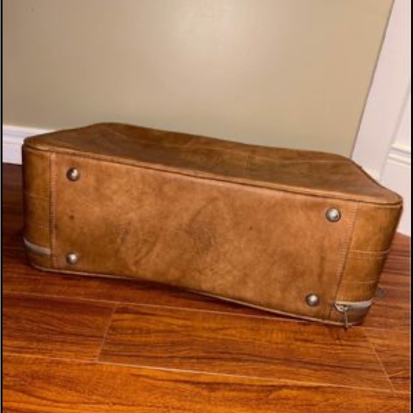 Samsonsite Cordoba Suitcase Brown Faux Leather Vintage - Picture 5 of 7